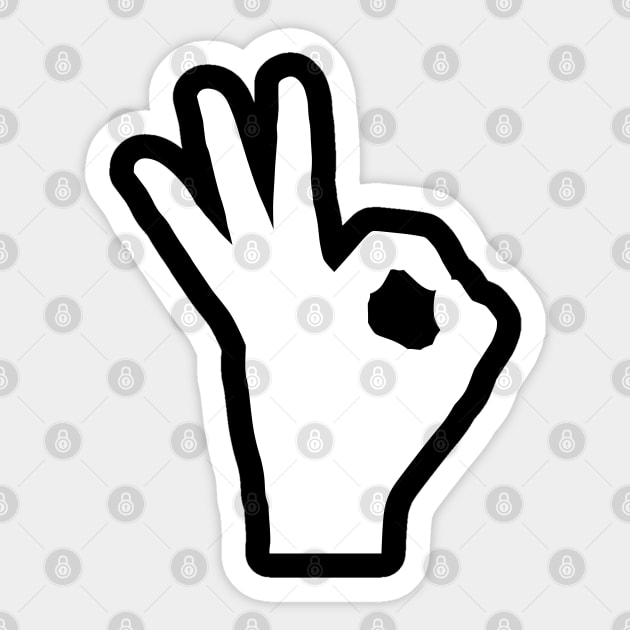 OK hand Sticker by designbek